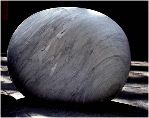 Big marble pebble, Aurora Place, Sydney.